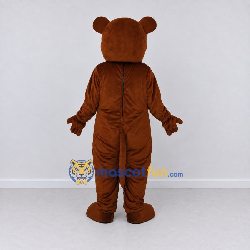 Custom Brown and Cream Bear Mascot Costume Adult Full Body Suit for Children's Events Custom Brown and Cream Bear Mascot Costume Adult Full Body Suit for Children's Events