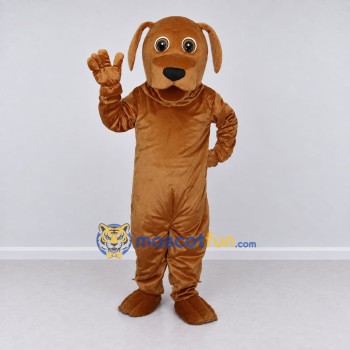 Custom Brown Dog Mascot Costume Adult Full Body Suit for Pet Events Custom Brown Dog Mascot Costume Adult Full Body Suit for Pet Events
