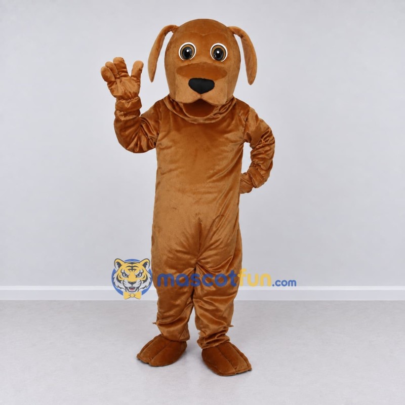 Custom Brown Dog Mascot Costume Adult Full Body Suit for Pet Events Custom Brown Dog Mascot Costume Adult Full Body Suit for Pet Events