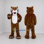 Custom Orange Black and White Tiger Mascot Costume Adult Full Body Suit for Wildlife Events