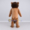 Custom Tan and Dark Brown Lion Mascot Costume Adult Full Body Suit for Children's Events
