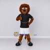 Custom Brown Black and White Lion Mascot Costume Adult Full Body Suit for Sports Events