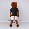 Custom Brown Black and White Lion Mascot Costume Adult Full Body Suit for Sports Events