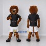 Custom Brown Black and White Lion Mascot Costume Adult Full Body Suit for Sports Events