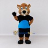 Custom Tan Black and Blue Rodent Mascot Costume Adult Full Body Suit for School Events Custom Tan Black and Blue Rodent Mascot Costume Adult Full Body Suit for School Events