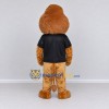 Custom Orange Brown and Black Lion Mascot Costume Adult Full Body Suit for School Events Custom Orange Brown and Black Lion Mascot Costume Adult Full Body Suit for School Events