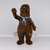 Custom Dark Brown and Blue Bear Mascot Costume Adult Full Body Suit for Outdoor Events Custom Dark Brown and Blue Bear Mascot Costume Adult Full Body Suit for Outdoor Events