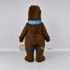 Custom Dark Brown and Blue Bear Mascot Costume Adult Full Body Suit for Outdoor Events Custom Dark Brown and Blue Bear Mascot Costume Adult Full Body Suit for Outdoor Events