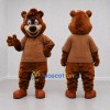 Custom Reddish Brown Bear Mascot Costume Adult Full Body Suit for Children's Events Custom Reddish Brown Bear Mascot Costume Adult Full Body Suit for Children's Events