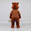 Custom Reddish Brown Bear Mascot Costume Adult Full Body Suit for Children's Events Custom Reddish Brown Bear Mascot Costume Adult Full Body Suit for Children's Events