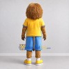 Custom Brown Yellow and Blue Lion Mascot Costume Adult Full Body Suit for Children's Events