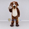 Custom Brown and White Dog Mascot Costume Adult Full Body Suit for Pet Events Custom Brown and White Dog Mascot Costume Adult Full Body Suit for Pet Events