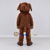 Custom Brown and White Dog Mascot Costume Adult Full Body Suit for Pet Events Custom Brown and White Dog Mascot Costume Adult Full Body Suit for Pet Events