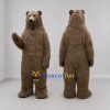 Custom Gray Brown Bear Mascot Costume Adult Full Body Suit for Wildlife Events Custom Gray Brown Bear Mascot Costume Adult Full Body Suit for Wildlife Events