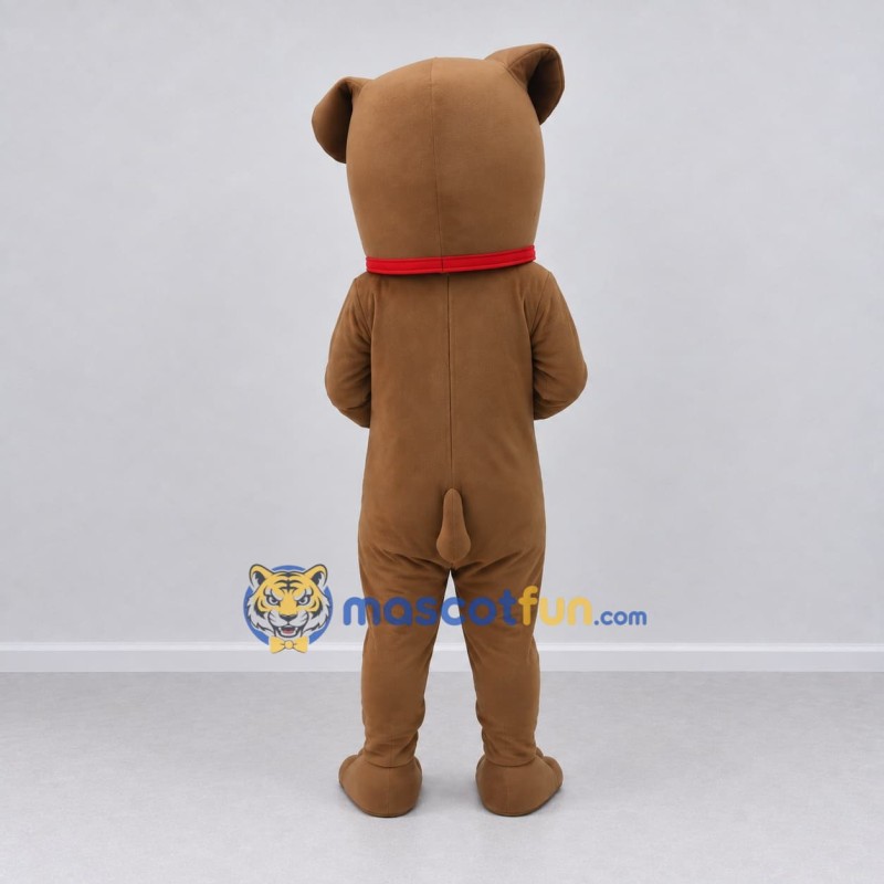Custom Brown and Red Dog Mascot Costume Adult Full Body Suit for Pet Events Custom Brown and Red Dog Mascot Costume Adult Full Body Suit for Pet Events