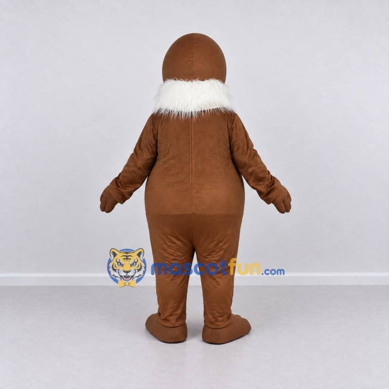 Custom Brown and Cream Walrus Mascot Costume Adult Full Body Suit for Aquatic Events Custom Brown and Cream Walrus Mascot Costume Adult Full Body Suit for Aquatic Events
