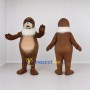Custom Brown and Cream Walrus Mascot Costume Adult Full Body Suit for Aquatic Events