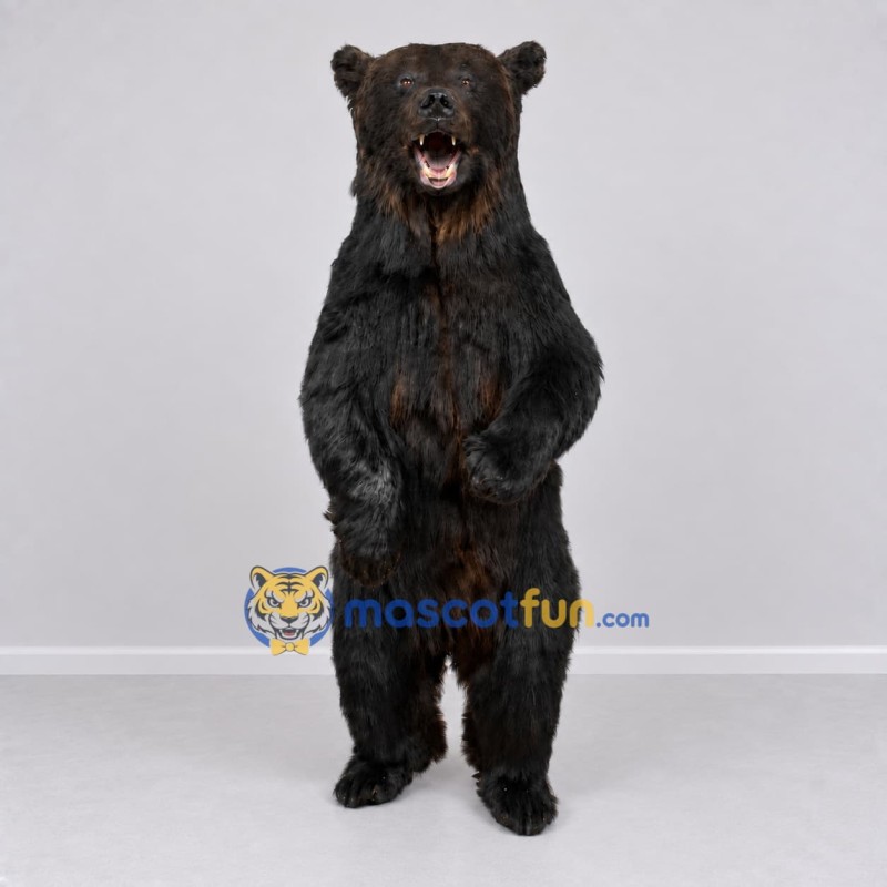 Custom Black Bear Mascot Costume Adult Full Body Suit for Wildlife Events Custom Black Bear Mascot Costume Adult Full Body Suit for Wildlife Events