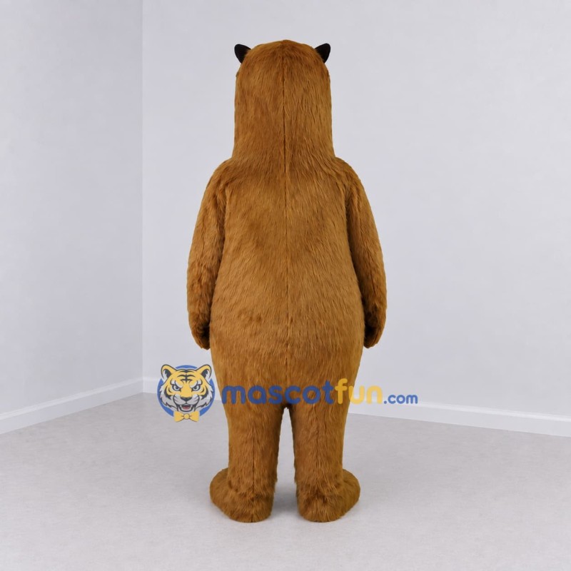 Custom Golden Brown Capybara Mascot Costume Adult Full Body Suit for Wildlife Events Custom Golden Brown Capybara Mascot Costume Adult Full Body Suit for Wildlife Events