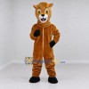 Custom Golden Brown and White Deer Mascot Costume Adult Full Body Suit for Woodland Events