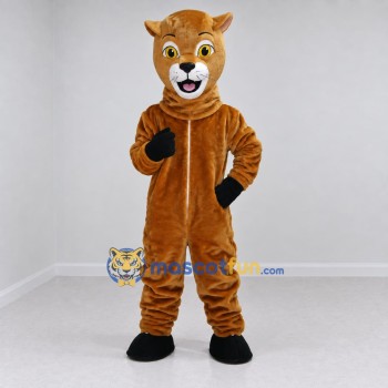 Custom Golden Brown and White Deer Mascot Costume Adult Full Body Suit for Woodland Events