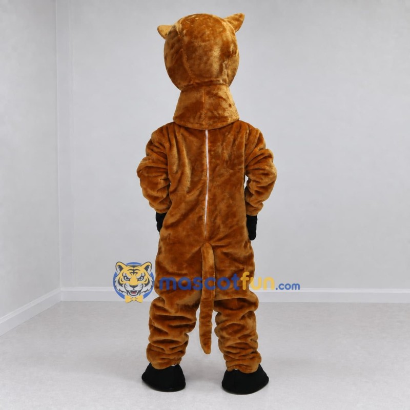 Custom Golden Brown and White Deer Mascot Costume Adult Full Body Suit for Woodland Events