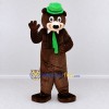 Custom Brown and Green Bear Mascot Costume Adult Full Body Suit for Themed Events Custom Brown and Green Bear Mascot Costume Adult Full Body Suit for Themed Events