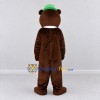 Custom Brown and Green Bear Mascot Costume Adult Full Body Suit for Themed Events Custom Brown and Green Bear Mascot Costume Adult Full Body Suit for Themed Events