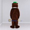 Custom Brown and Green Bear Mascot Costume Adult Full Body Suit for Themed Events Custom Brown and Green Bear Mascot Costume Adult Full Body Suit for Themed Events