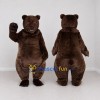 Custom Dark Brown Bear Mascot Costume Adult Full Body Suit for Wildlife Events Custom Dark Brown Bear Mascot Costume Adult Full Body Suit for Wildlife Events