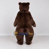Custom Dark Brown Bear Mascot Costume Adult Full Body Suit for Wildlife Events Custom Dark Brown Bear Mascot Costume Adult Full Body Suit for Wildlife Events