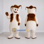 Custom White and Brown Rabbit Mascot Costume Adult Full Body Suit for Easter Events