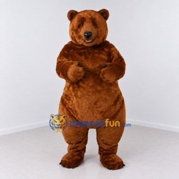 Custom Brown Bear Mascot Costume Adult Full Body Suit for Wildlife Events Custom Brown Bear Mascot Costume Adult Full Body Suit for Wildlife Events