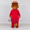 Custom Brown Red and Cream Ringmaster Beaver Mascot Costume Adult Full Body Suit for Circus Events