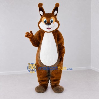 Custom Brown and White Squirrel Mascot Costume Adult Full Body Suit for Woodland Events