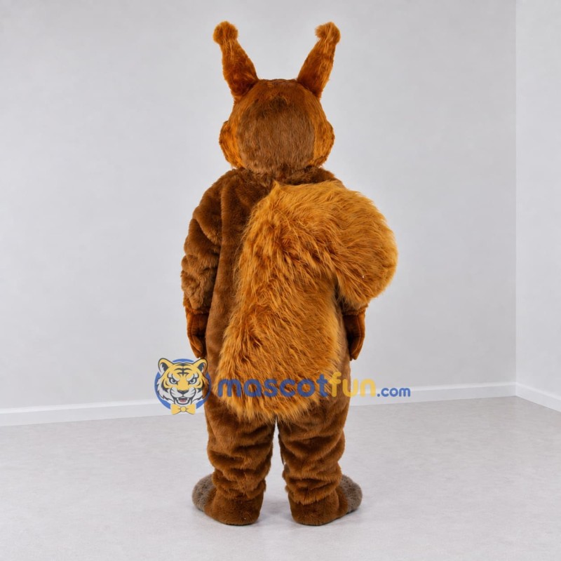 Custom Brown and White Squirrel Mascot Costume Adult Full Body Suit for Woodland Events Custom Brown and White Squirrel Mascot Costume Adult Full Body Suit for Woodland Events