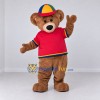 Custom Brown Red and Multicolor Bear Mascot Costume Adult Full Body Suit for Children's Events Custom Brown Red and Multicolor Bear Mascot Costume Adult Full Body Suit for Children's Events