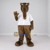 Custom Gray Brown and White Anteater Mascot Costume Adult Full Body Suit for Wildlife Events