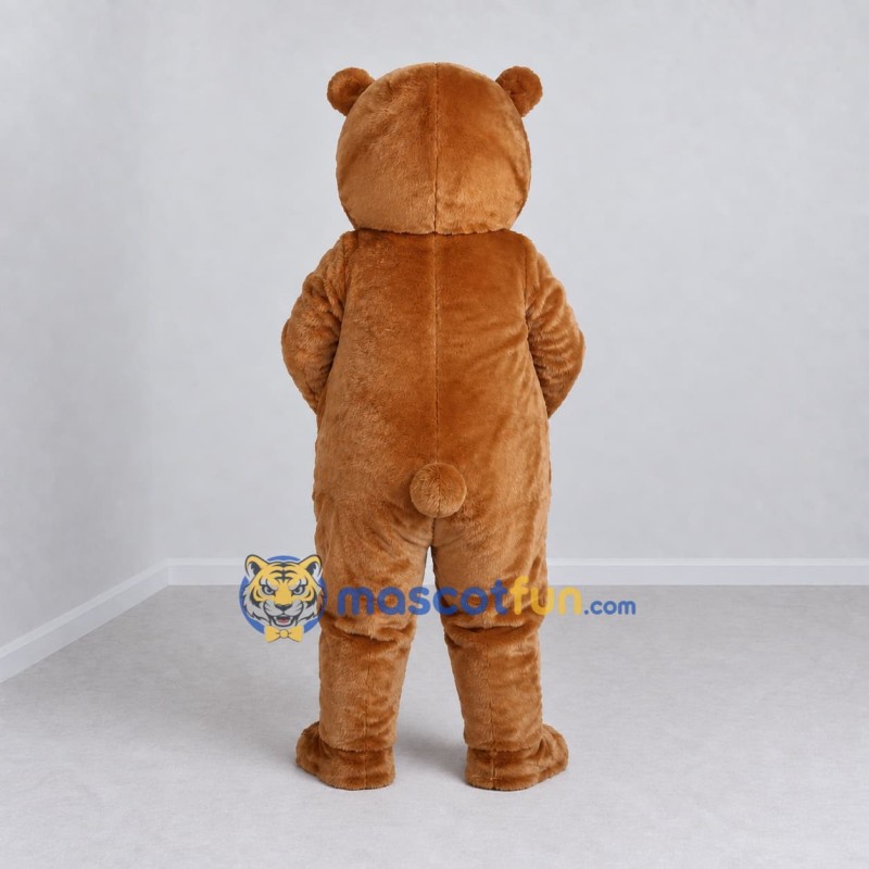 Custom Brown and Tan Teddy Bear Mascot Costume Adult Full Body Suit for Children's Events Custom Brown and Tan Teddy Bear Mascot Costume Adult Full Body Suit for Children's Events