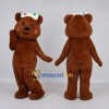 Custom Brown and Multicolor Bear Mascot Costume Adult Full Body Suit for Children's Events Custom Brown and Multicolor Bear Mascot Costume Adult Full Body Suit for Children's Events