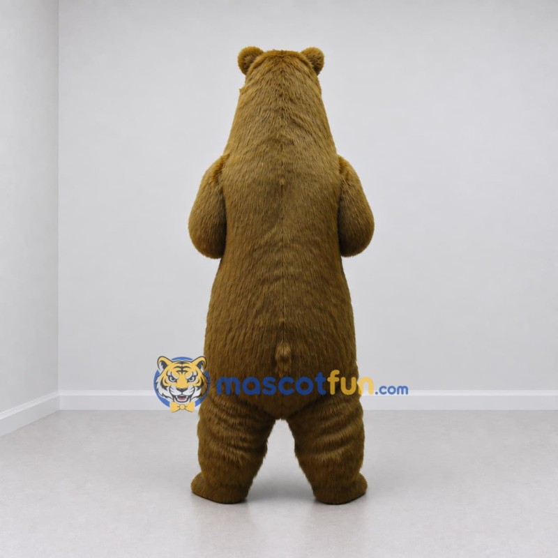 Custom Brown Bear Mascot Costume Adult Full Body Suit for Wildlife Events Custom Brown Bear Mascot Costume Adult Full Body Suit for Wildlife Events