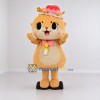 Custom Peach and Pink Cat Mascot Costume Adult Full Body Suit for Children's Events Custom Peach and Pink Cat Mascot Costume Adult Full Body Suit for Children's Events