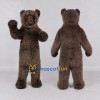 Custom Gray Brown Bear Mascot Costume Adult Full Body Suit for Wildlife Events Custom Gray Brown Bear Mascot Costume Adult Full Body Suit for Wildlife Events