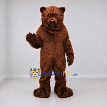 Custom Reddish Brown Bear Mascot Costume Adult Full Body Suit for Wildlife Events Custom Reddish Brown Bear Mascot Costume Adult Full Body Suit for Wildlife Events
