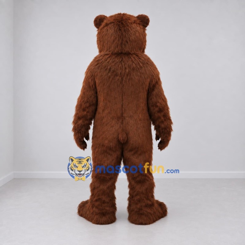 Custom Reddish Brown Bear Mascot Costume Adult Full Body Suit for Wildlife Events Custom Reddish Brown Bear Mascot Costume Adult Full Body Suit for Wildlife Events