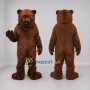 Custom Reddish Brown Bear Mascot Costume Adult Full Body Suit for Wildlife Events