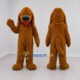 Custom Golden Brown Shaggy Dog Mascot Costume Adult Full Body Suit for Pet Events