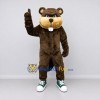 Custom Dark Brown and Tan Beaver Mascot Costume Adult Full Body Suit for Nature Events
