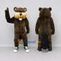 Custom Dark Brown and Tan Beaver Mascot Costume Adult Full Body Suit for Nature Events