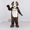Custom Brown and White Rescue Dog Mascot Costume Adult Full Body Suit for Safety Events Custom Brown and White Rescue Dog Mascot Costume Adult Full Body Suit for Safety Events